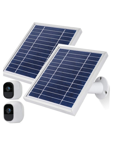 Panel Solar iTODOS para Cámara Arlo Pro y Pro2, 2 Paquete