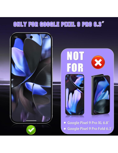Protector de Pantalla Privado HinZann para Google Pixel 9 Pro 5G