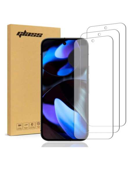 Protector de Pantalla Vidrio Templado Rome Tech 3-Pack Google Pixel 9/9 Pro Protector de Pantalla Vidrio Templado Rome Tech 3-Pack Google Pixel 9/9 Pro
