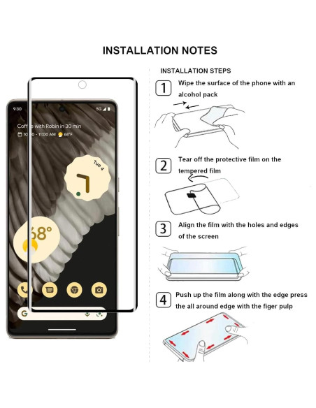Protector de Pantalla Vidrio Templado YIFNTANG para Google Pixel 7 Pro 5G Protector de Pantalla Vidrio Templado YIFNTANG para Google Pixel 7 Pro 5G
