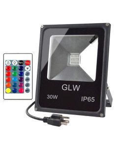 Luz de Inundación LED RGB Mos Lighting 30W IP65 Control Remoto