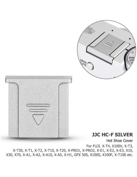 Tapa de Zapata Fría JJC 2 Pcs Plata para Fujifilm Tapa de Zapata Fría JJC 2 Pcs Plata para Fujifilm