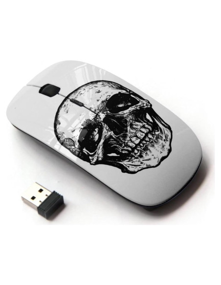 Ratón Inalámbrico Óptico KOOLmouse Ergonomico Blanco Negro Ratón Inalámbrico Óptico KOOLmouse Ergonomico Blanco Negro