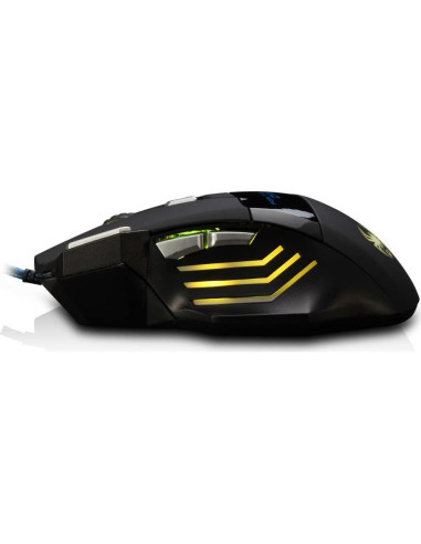 Mouse Gaming con Cable Zelotes T80, 7200 DPI, 7 Botones, LED