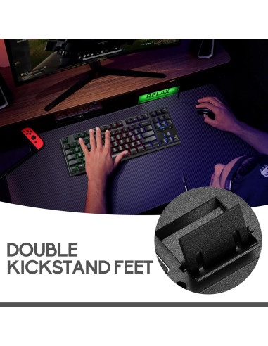 Teclado Gaming USB Guiheng 87 Teclas Retroiluminado Arcoíris