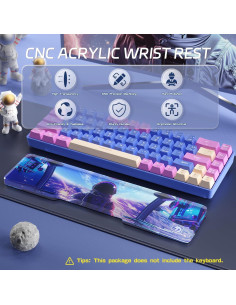 Reposap muñeca acrílico ergonómico ATTACK SHARK 33x8 cm 2