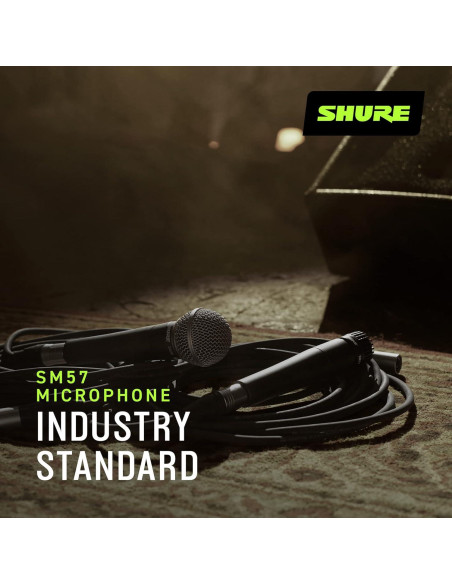 Micrófono Dinámico Shure SM57-LC Cardioide para Instrumentos Micrófono Dinámico Shure SM57-LC Cardioide para Instrumentos