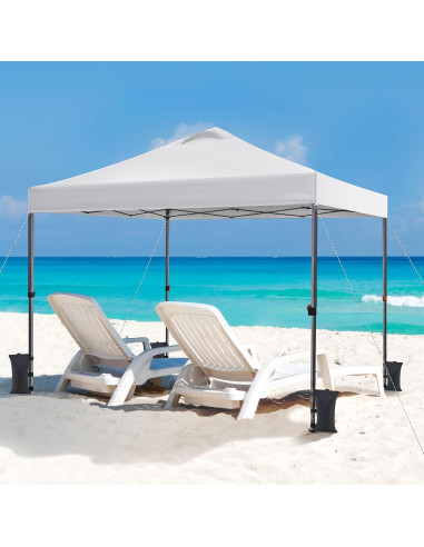 Carpa Plegable Yaheetech 3x3m Blanca Impermeable con Accesorios