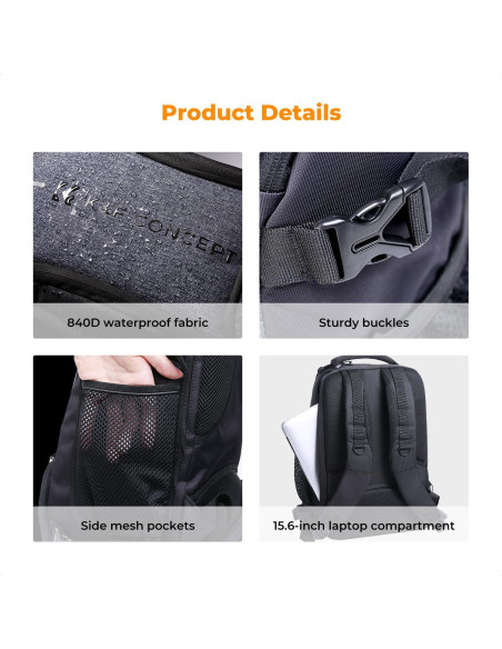 Mochila para cámara K&F Concept 25L con compartimento para laptop Mochila para cámara K&F Concept 25L con compartimento para laptop
