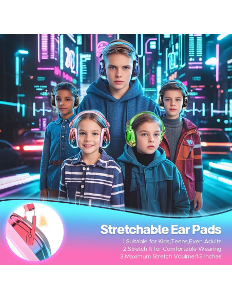 Auriculares Aislantes Homicozy para Niños Rosa - Reducción de Ruido 25dB Auriculares Aislantes Homicozy para Niños Rosa - Reducción de Ruido 25dB
