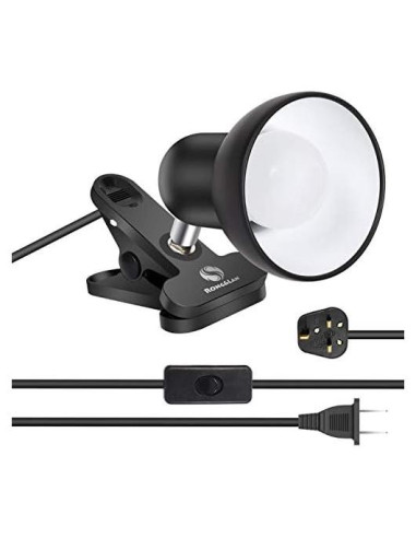 Lámpara de Clip Rong&LAN LED 30W Ajustable 360 Negro