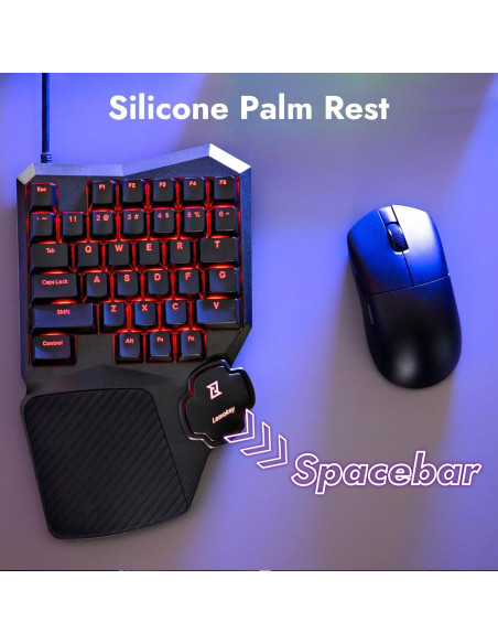 Teclado Mecánico Gaming Lemokey X0 35 Teclas Retroiluminado Rojo Teclado Mecánico Gaming Lemokey X0 35 Teclas Retroiluminado Rojo
