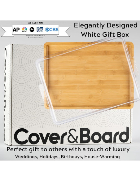 Tabla de Charcutería 2-en-1 Cover&Board 40.6x30.5 cm Bambú Tabla de Charcutería 2-en-1 Cover&Board 40.6x30.5 cm Bambú