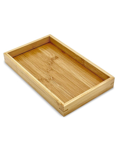 Bandeja de Bambú Natural Bam & Boo 24.9x15 cm Moderna