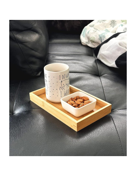 Bandeja de Bambú Natural Bam & Boo 24.9x15 cm Moderna Bandeja de Bambú Natural Bam & Boo 24.9x15 cm Moderna