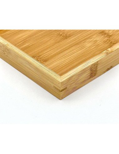 Bandeja de Bambú Natural Bam & Boo 24.9x15 cm Moderna