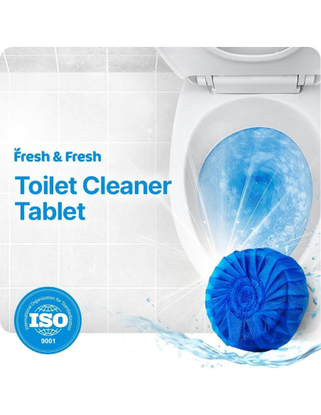 Limpiador de Inodoro Fresh & Fresh - 15 Tabletas Efectivas Limpiador de Inodoro Fresh & Fresh - 15 Tabletas Efectivas