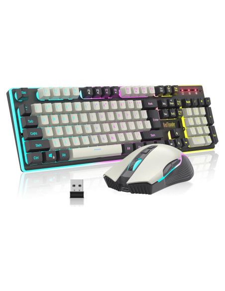 Combo Teclado y Ratón Inalámbrico RedThunder K10 LED Combo Teclado y Ratón Inalámbrico RedThunder K10 LED