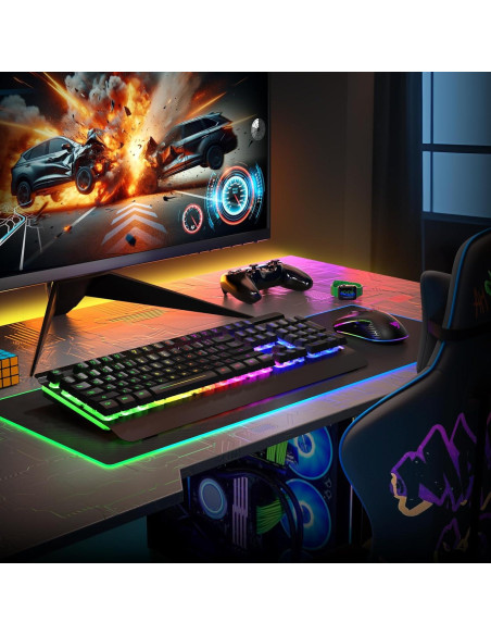 Combo Teclado y Ratón Gaming Inalámbrico RisoPhy 3200DPI Combo Teclado y Ratón Gaming Inalámbrico RisoPhy 3200DPI