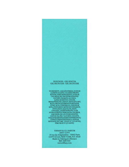 Gel de Ducha Perfumado Tiffany & Co. 190ml para Mujeres Gel de Ducha Perfumado Tiffany & Co. 190ml para Mujeres