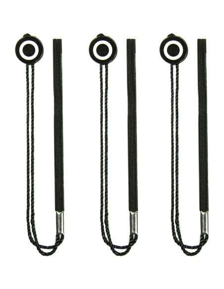 Correa para Tapa de Lente Foto&Tech - Paquete de 3, Negro Correa para Tapa de Lente Foto&Tech - Paquete de 3, Negro