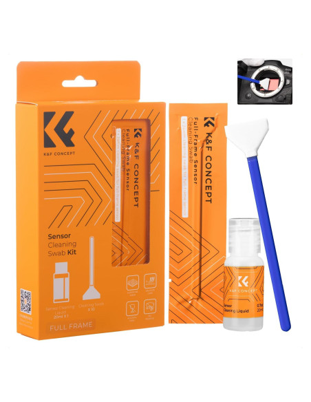 Kit de Limpieza de Sensor K&F Concept 24mm para Cámaras DSLR Kit de Limpieza de Sensor K&F Concept 24mm para Cámaras DSLR