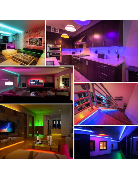Tira de Luz LED RGB Keepsmile 40m Control Bluetooth Tira de Luz LED RGB Keepsmile 40m Control Bluetooth