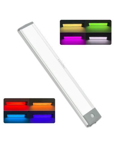 Luz Magnética Inalámbrica LEPOTEC RGB Regulable 2200mAh