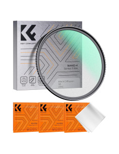 Filtro de Difusión Negra 1/8 K&F Concept 49mm para Fotografía