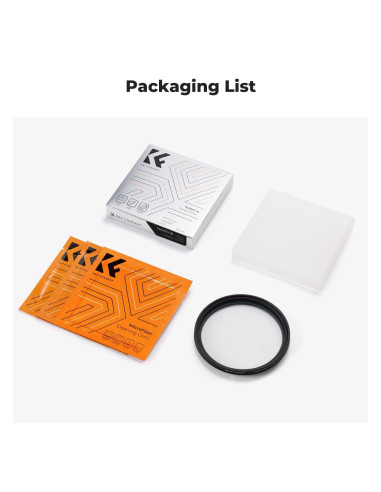 Filtro de Estrella Variable K&F Concept 58mm - Vidrio Óptico 18 Capas
