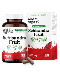 Cápsulas de Schisandra Silvestre Orgánica 180 Caps - Relajación