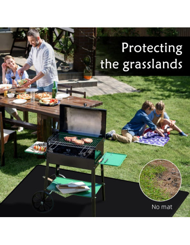 Mat Protector para Parrilla ForestForge 121x91 cm Doble Cara