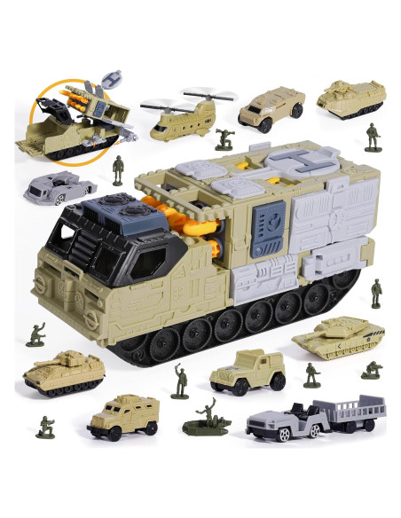 Juguete Militar Tanque XDUOYJOY 9 Vehículos y Misiles Juguete Militar Tanque XDUOYJOY 9 Vehículos y Misiles