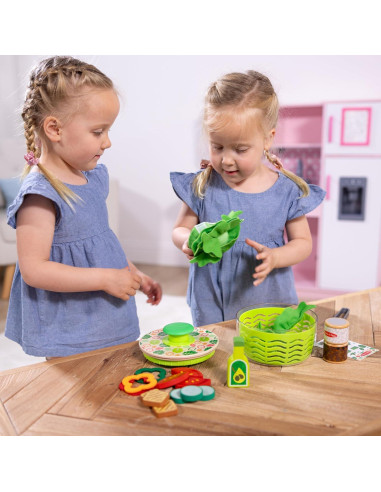 Juego de ensaladera Melissa & Doug 28 piezas para niños 3 a 6 años