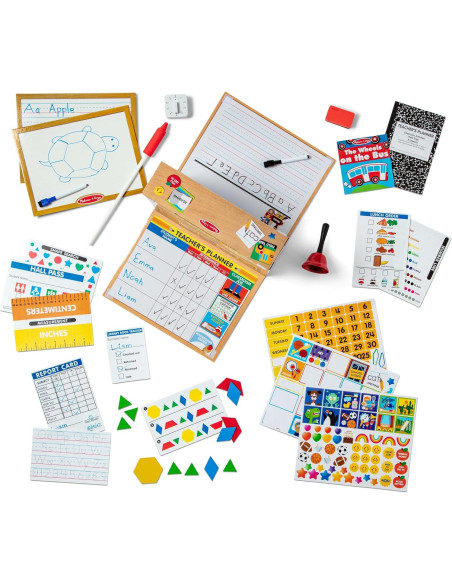 Juego de Aula Melissa & Doug con Escritorios y Accesorios Juego de Aula Melissa & Doug con Escritorios y Accesorios