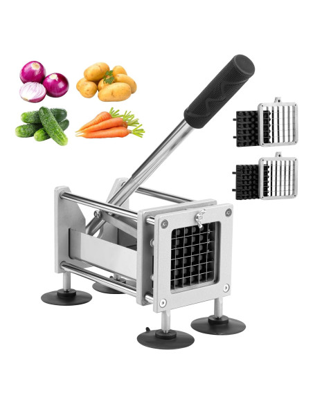Cortador de Papas Fritas QangBoon Acero Inoxidable 2 Cuchillas Cortador de Papas Fritas QangBoon Acero Inoxidable 2 Cuchillas