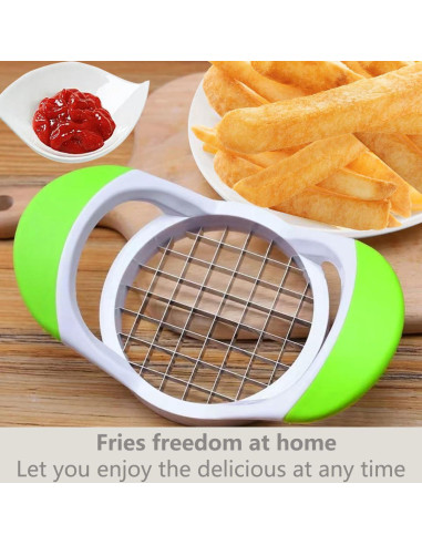 Cortador de Papas Fritas SOAZTAUM Multifuncional Acero Inoxidable