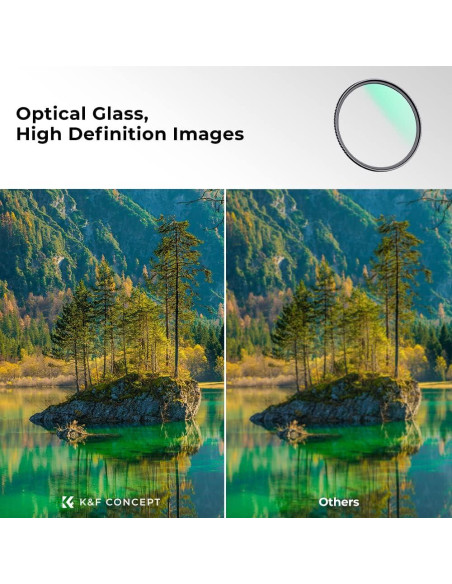 Filtro UV K&F Concept 37mm Marco Delgado 18 Capas para Cámara Filtro UV K&F Concept 37mm Marco Delgado 18 Capas para Cámara