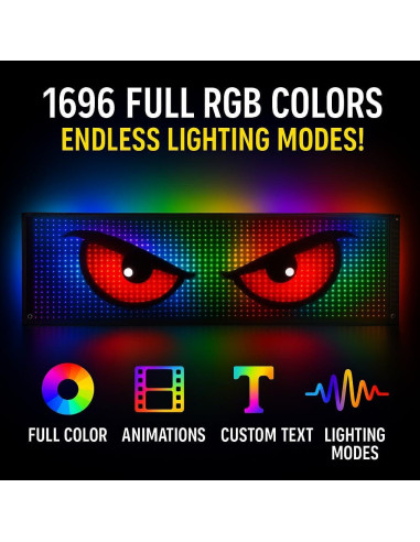 Pantalla LED Flexible DenilantEC 59x12 cm Multicolor Bluetooth