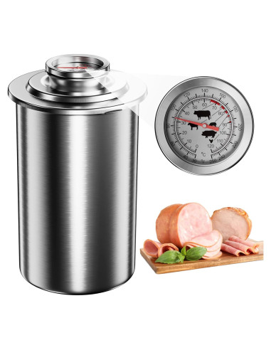Prensa de Carne Deli BIGFIT con Termómetro y 5 Recetas