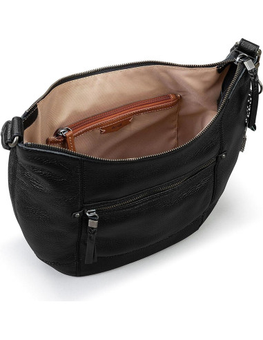 Bolso Hobo Sequoia The Sak - Cuero Premium Negro