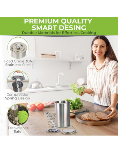 Kit Prensa de Carne Vicook VC-001 Acero Inoxidable con Termómetro