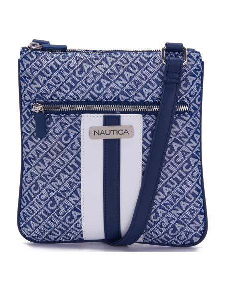 Bolso Cruzado Nautica Jacquard 21.5x22.9x2.5cm Índigo Bolso Cruzado Nautica Jacquard 21.5x22.9x2.5cm Índigo