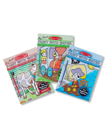 Melissa & Doug Libro de Actividades para Pintar con Agua - Animales y Vehículos Melissa & Doug Libro de Actividades para Pintar con Agua - Animales y Vehículos