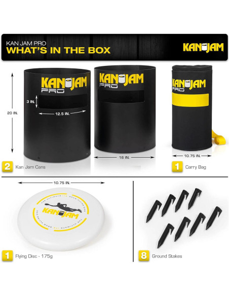 Juego de Lanzamiento Kan Jam Pro - Disco y Metas 2,72 kg Juego de Lanzamiento Kan Jam Pro - Disco y Metas 2,72 kg