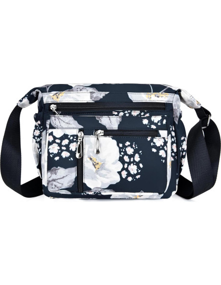 Bolso Cruzado Floral para Mujeres 27.94x20.99x10.99cm Bolso Cruzado Floral para Mujeres 27.94x20.99x10.99cm