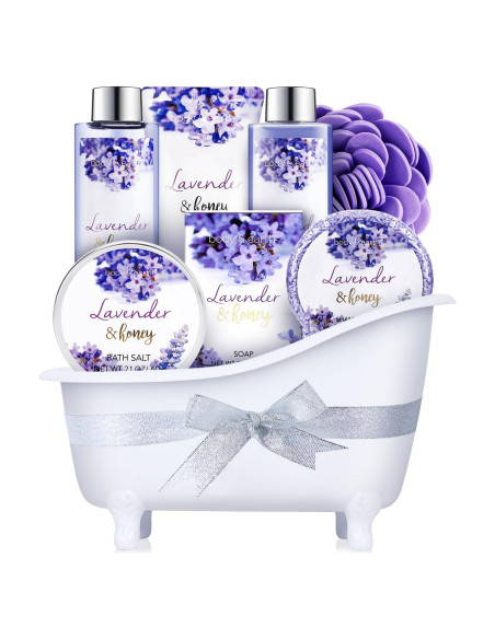 Juego de Regalo de Baño Lavanda Body & Earth 8 Piezas Juego de Regalo de Baño Lavanda Body & Earth 8 Piezas