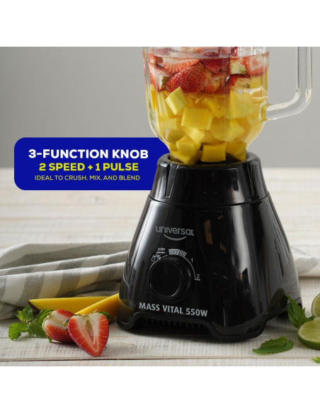Licuadora Universal Mass Vital 550W - Jarra Vidrio 1.7L Licuadora Universal Mass Vital 550W - Jarra Vidrio 1.7L