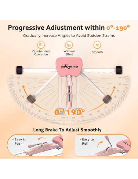 Estirador de Piernas BODY RHYTHM YYBRLSWH01 Rosa - Máquina de Estiramiento para Ballet, Yoga y Artes Marciales Estirador de Piernas BODY RHYTHM YYBRLSWH01 Rosa - Máquina de Estiramiento para Ballet, Yoga y Artes Marciales