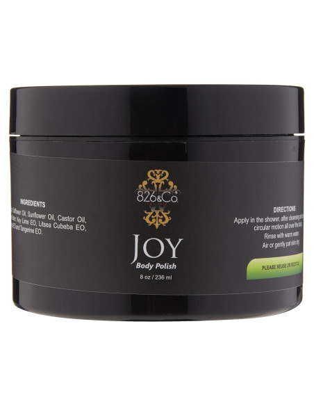 Exfoliante Corporal 826 & Co. JOY - Lima, Naranja y Mandarina - 226.8g Exfoliante Corporal 826 & Co. JOY - Lima, Naranja y Mandarina - 226.8g